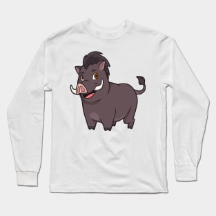 Kawaii boar Long Sleeve T-Shirt